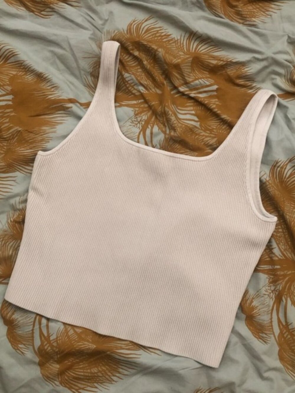 nwot Babaton sculpt knit squareneck tank 2xl matte pearl